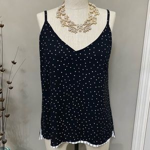 WHBM Reversible Polka Dot/Stripe Cami